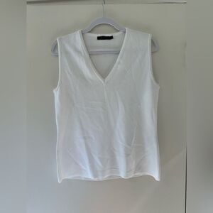 Biana Knitted White Tank